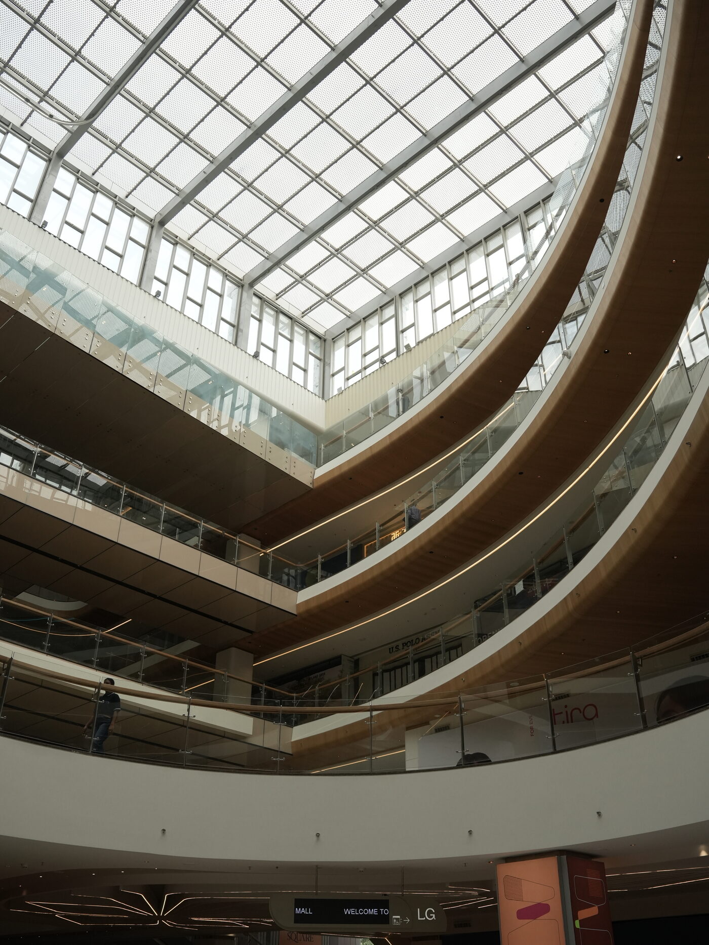 Daylight through the skylight